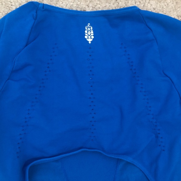 Free People Good Karma Long Sleeve Onesie In Cote Azur. NWOT! Sz XS/S - Picture 8 of 9